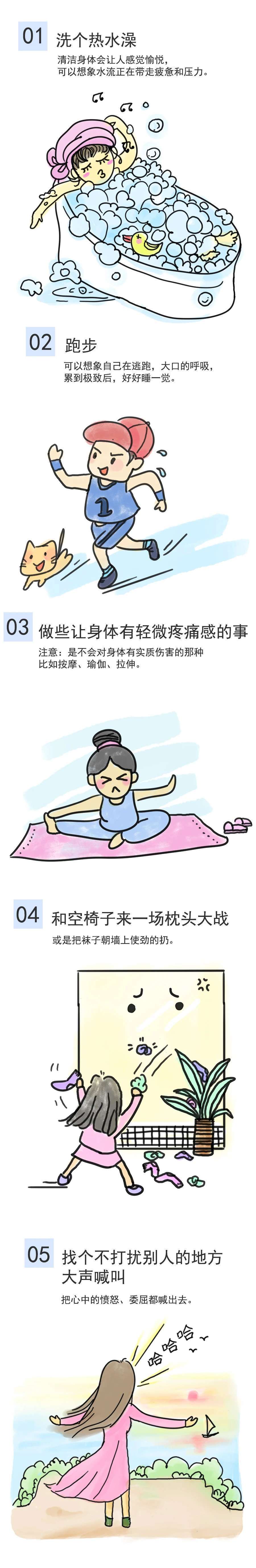心理治愈漫画‖自我减压妙招30项